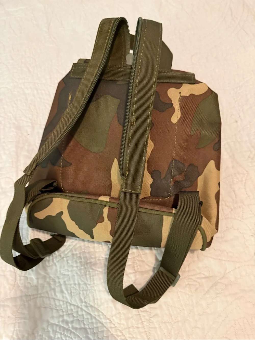 Camouflage Military-Style Men’s Backpack - Green Camo